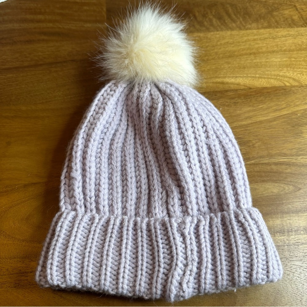 Loft Accessories Fuzzy Beanie in Lavender